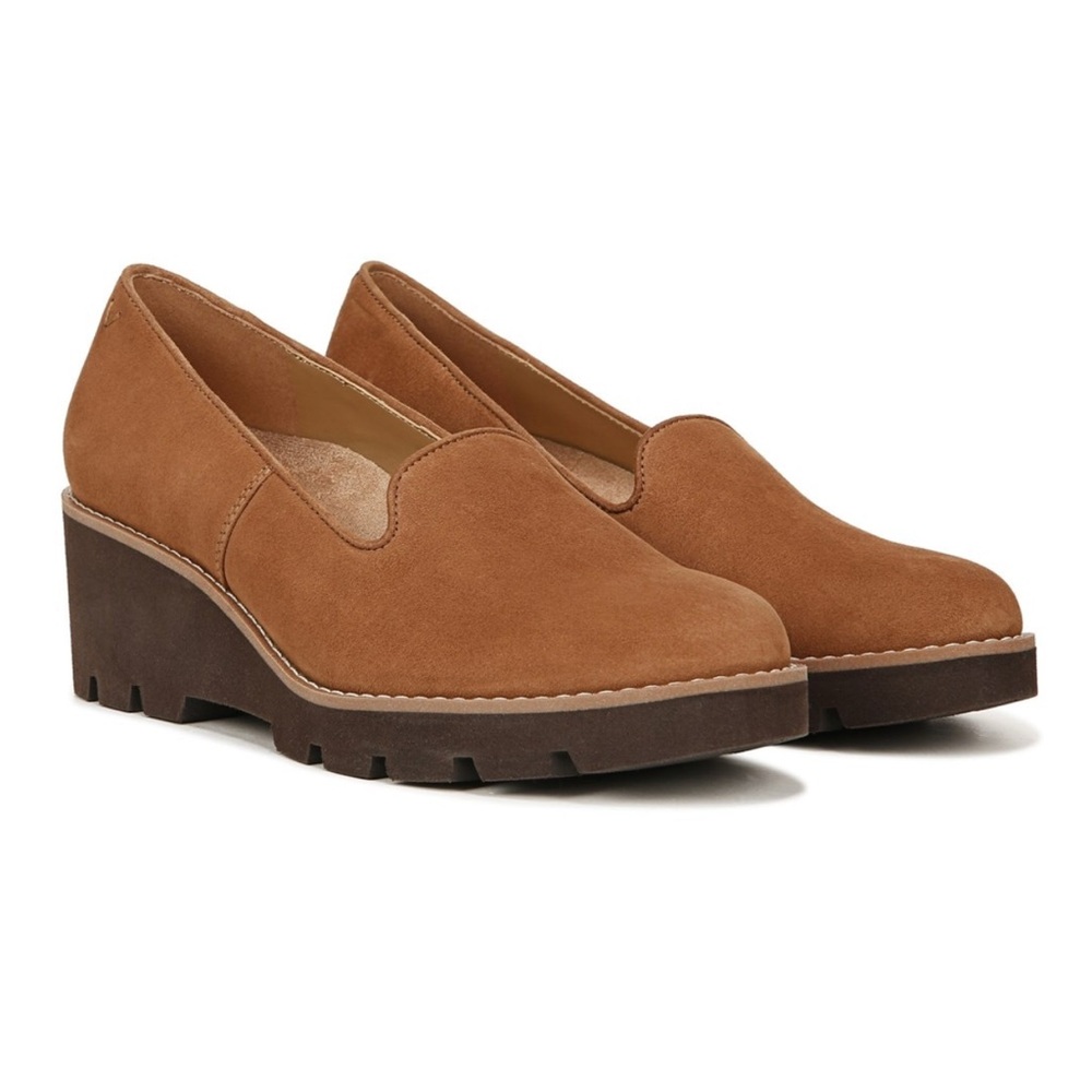 Vionic Brown Willa Wedge Slip-On Shoes